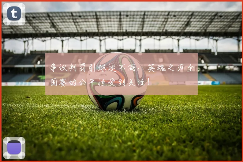 争议判罚引球迷不满，英魂之刃全国赛的公平性受到关注！